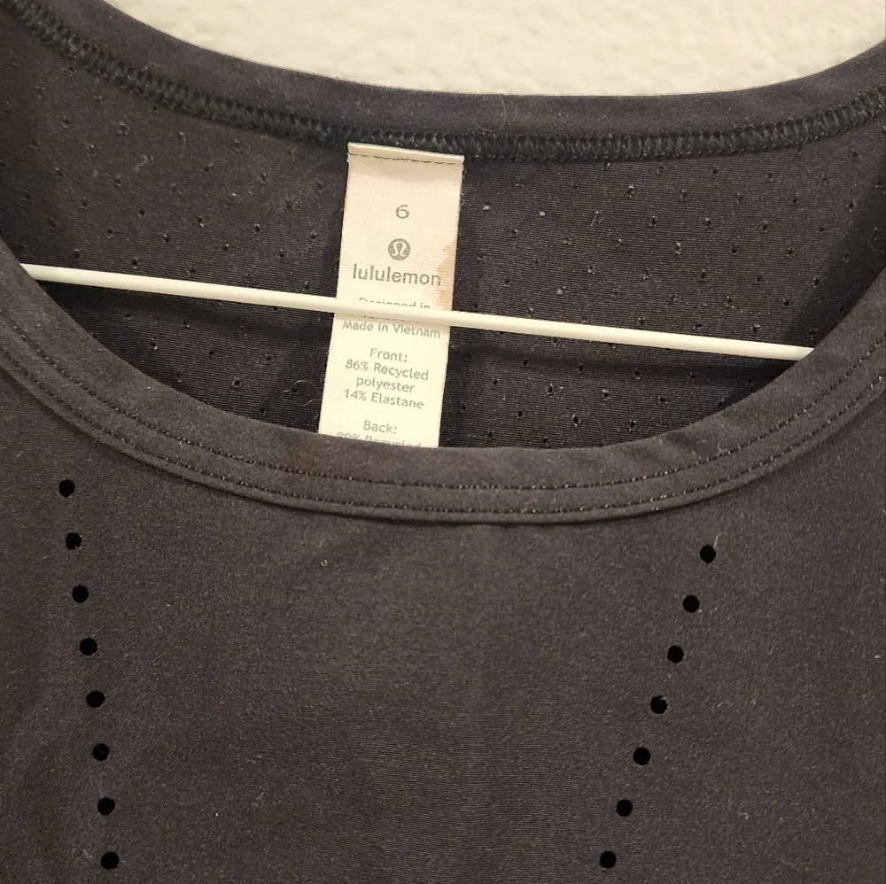 lululemon athletica Women's Charcoal Tank Top - Picture 2 of 4